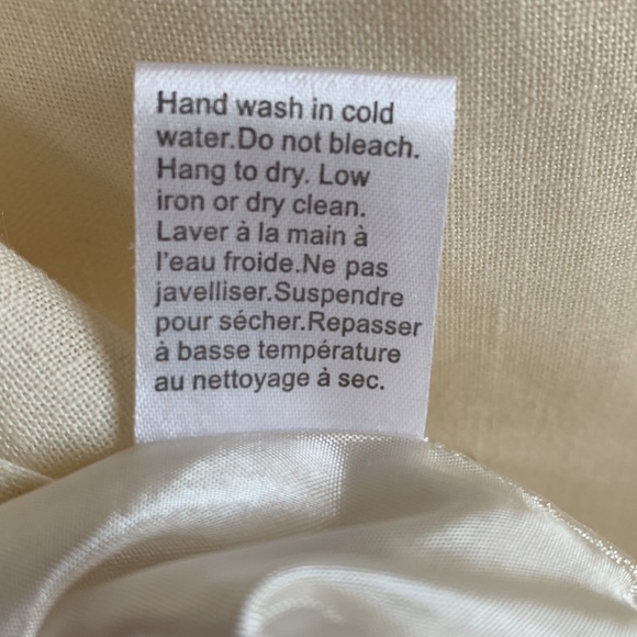 LYNN CANTIN-ivory women’s lined & belted tunic dress straight-line comfy design - Picture 7 of 10